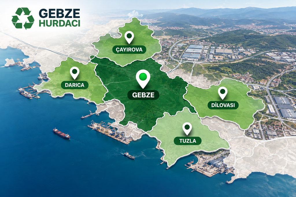 Gebze Hurdacı Hizmet Bölgeleri